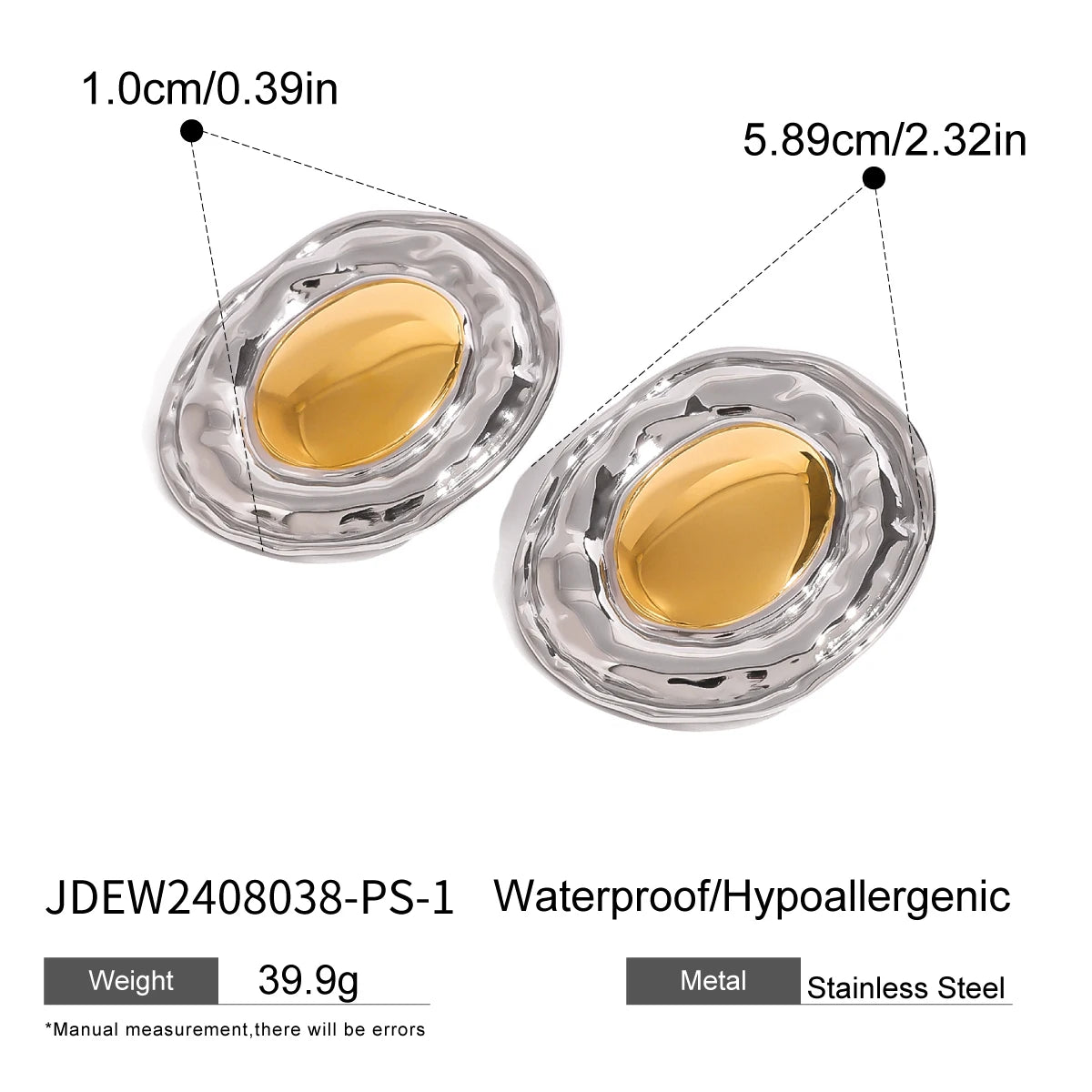 Uworld Tie A Knot Silver And Gold Color Mixed Earrings Two Tone Ear Studs Women's Accessories Gift for her