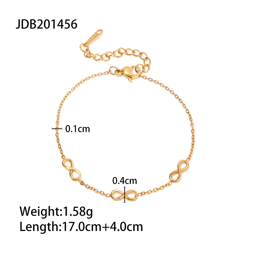 Uworld 316l Stainless Steel Natural Pearl Chain Bracelet Bangle for Women Elegant Fashion Jewelry Bijoux Waterproof Party Gift