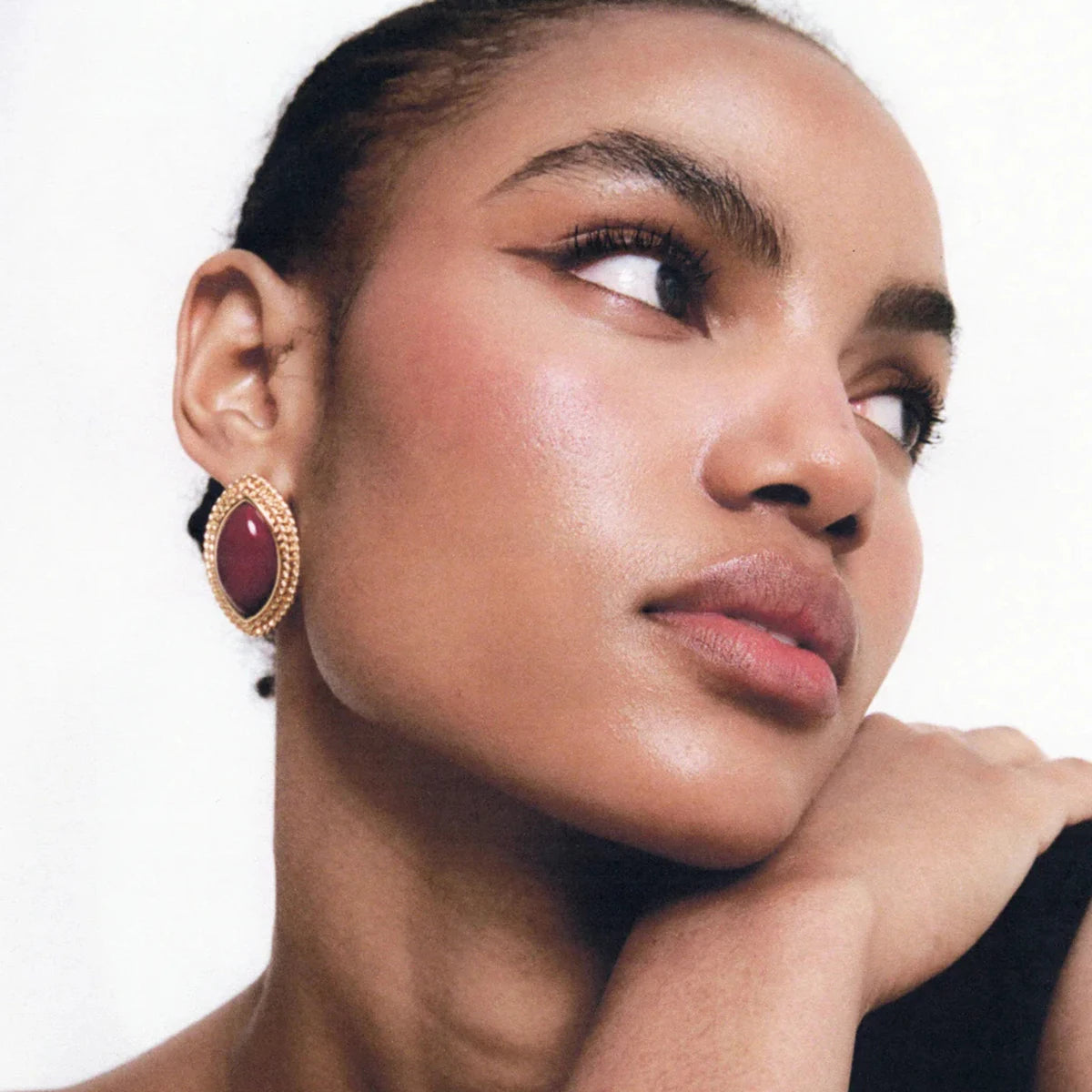 Uworld Best-Selling Waterproof 316L Stainless Steel Metal Geometric Personalized Daily Stud Earrings Gold Color Tarnish Jewelry