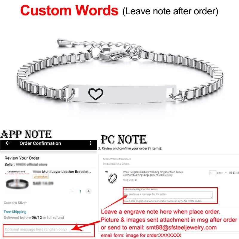 Personalize Baby Dad Mom Family Member Names Bar Bracelets Anti Allergy Stainless Steel Kids Girls Boys Adjustable Custom Gifts