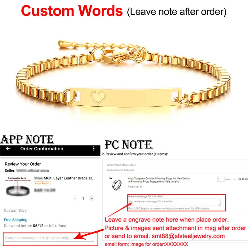 Personalize Baby Dad Mom Family Member Names Bar Bracelets Anti Allergy Stainless Steel Kids Girls Boys Adjustable Custom Gifts