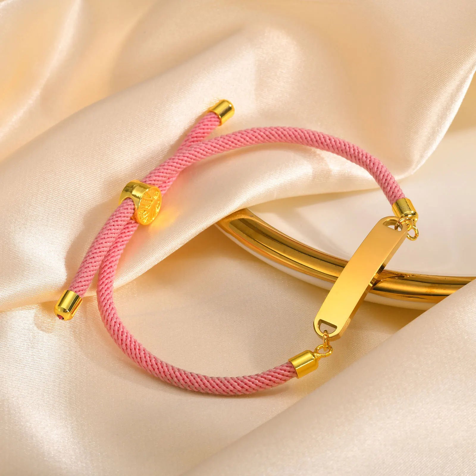 Free Customized ID String Bracelets for Women Girls, Handmade Rope Wristbands Name Personalized Fashion Gift