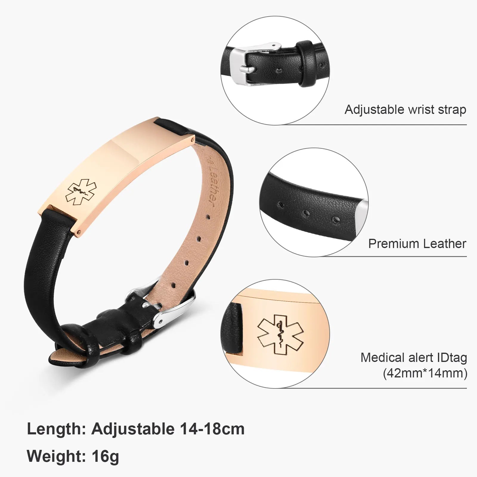 Medical Bracelets with Medical LOGO,Stainless Steel Jewelry Gifts