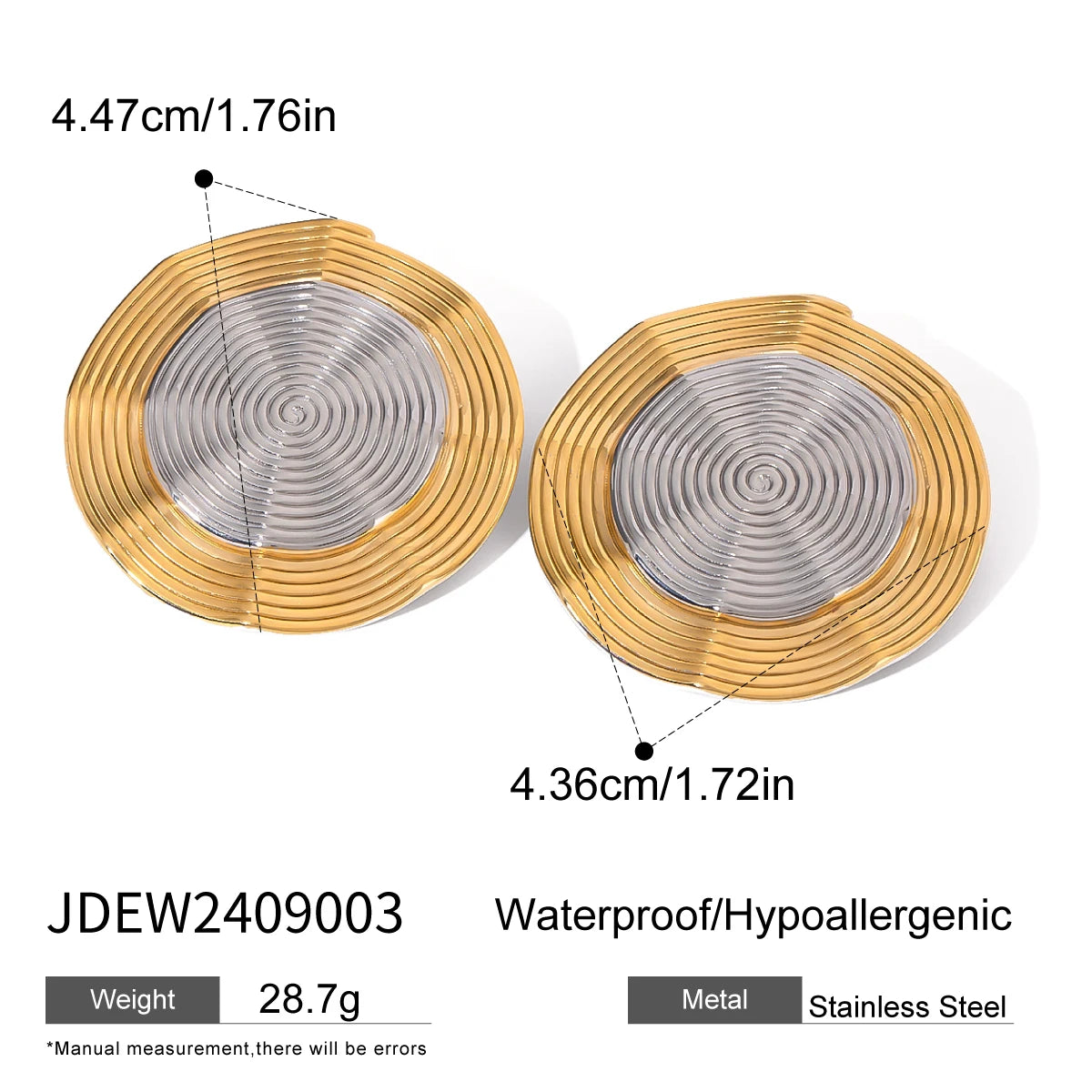 Uworld Tie A Knot Silver And Gold Color Mixed Earrings Two Tone Ear Studs Women's Accessories Gift for her