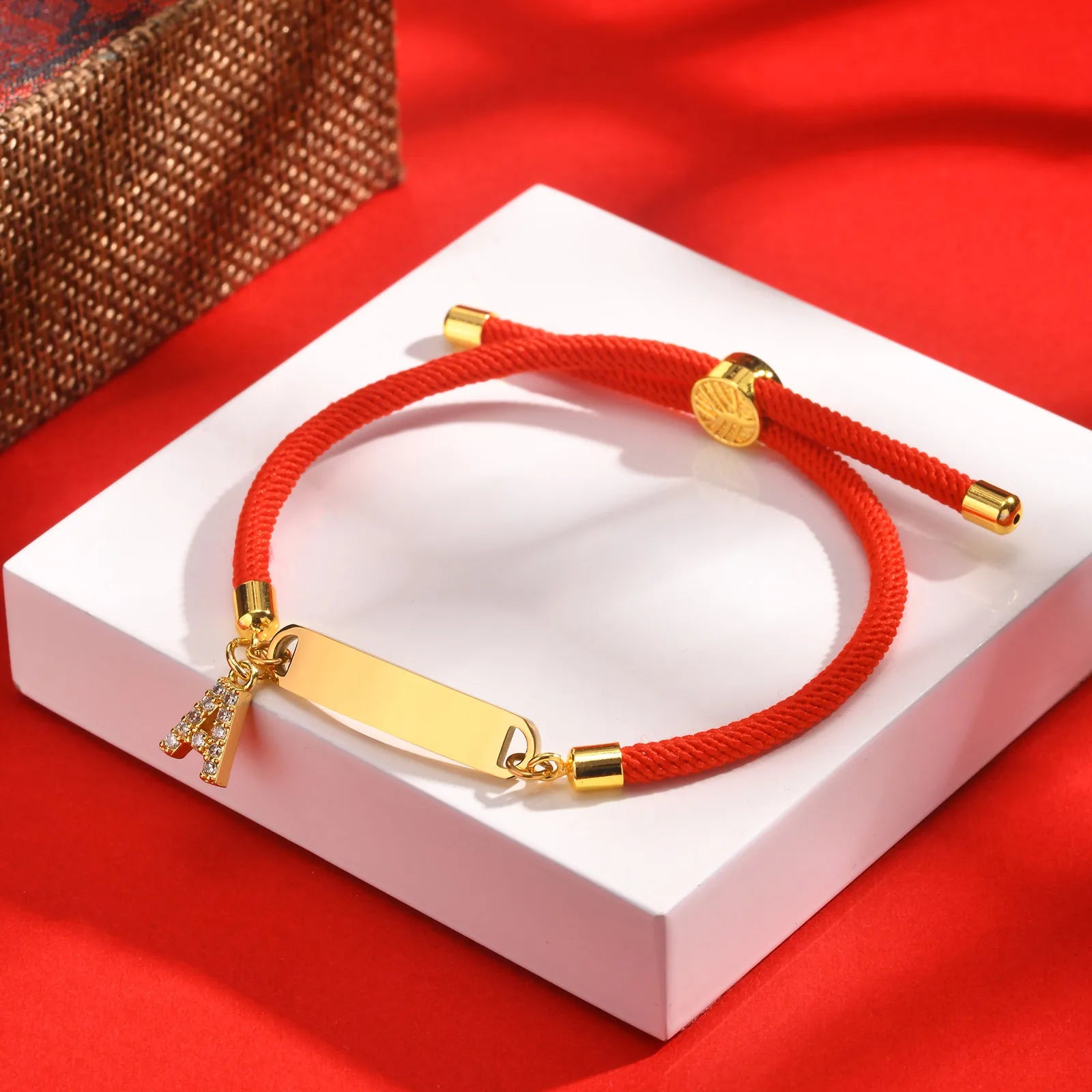 Free Custom Name Bracelet Initial A-Z Letter Pendant Personalized Engraved Name Bangles for Couple Anniversary Jewelry Gift