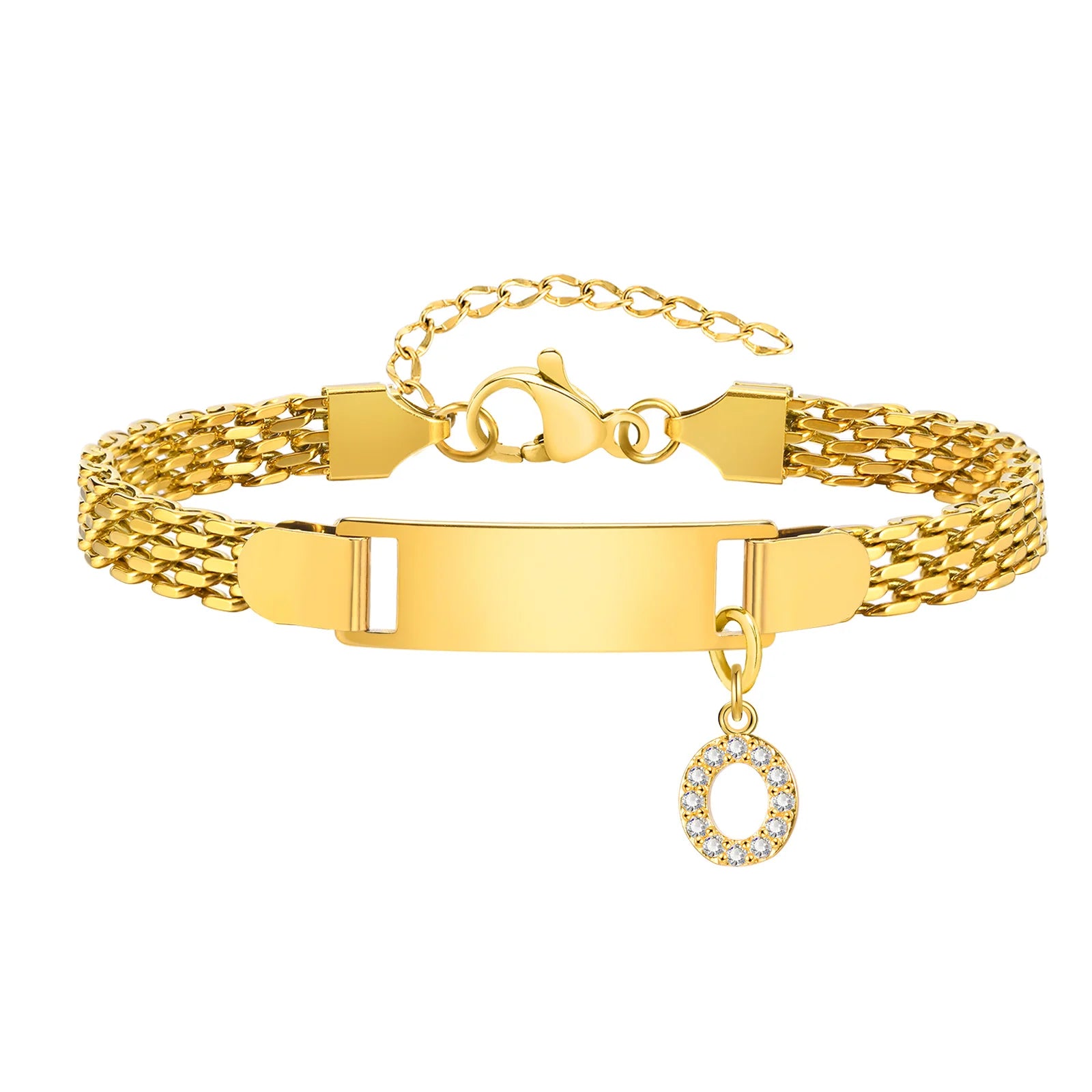 Free Custom Name Date Bracelet for Baby Women,Initial A-Z Letter Pendant Watch Strap Bracelets,Personalized Jewelry Gift