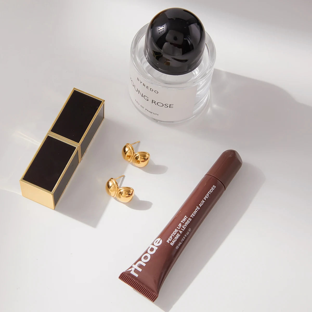 Uworld Fashion Elegant Round C-Ring Earrings 18K Gold Color Stainless Steel Geometric Irregular Earrings Women's Jewelry