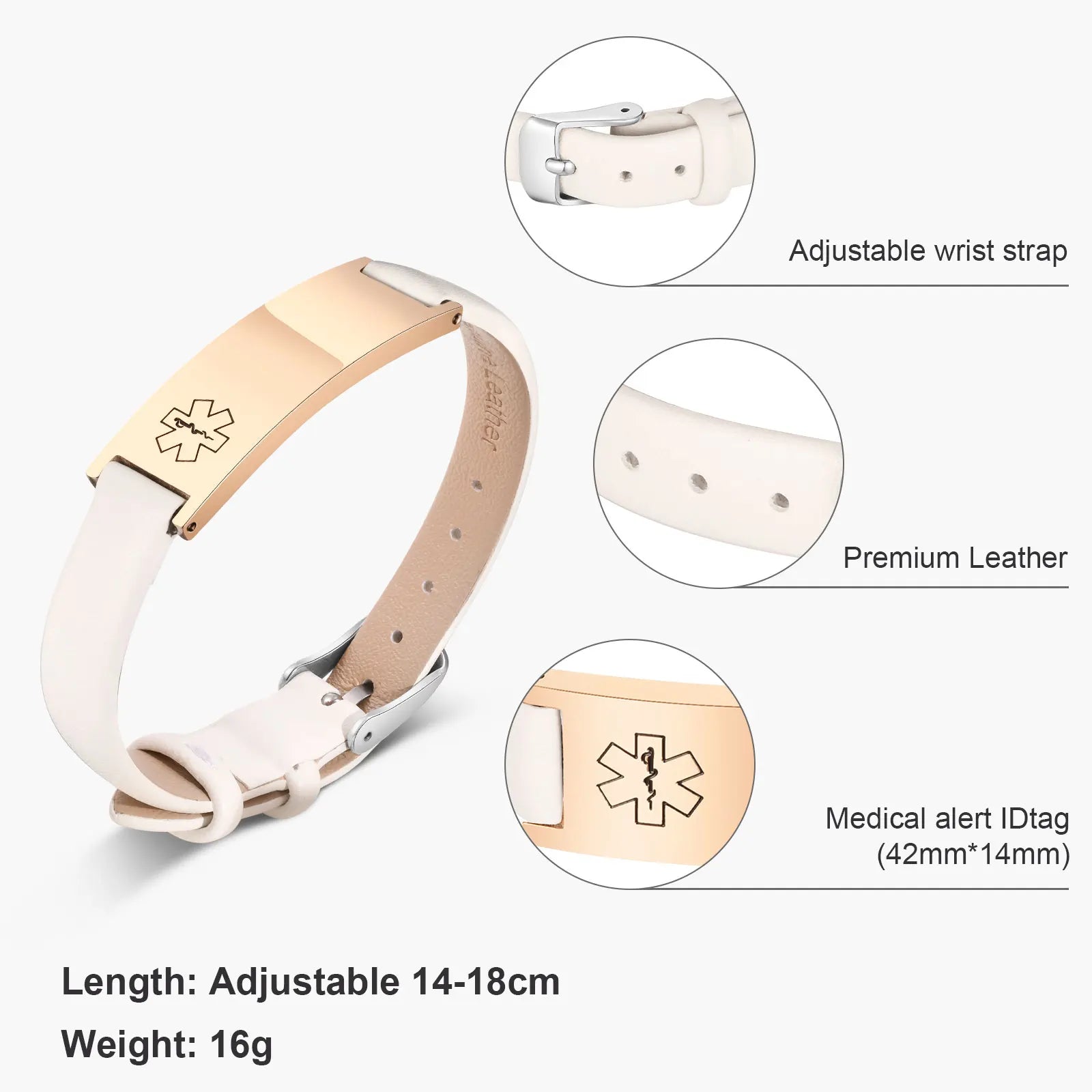 Medical Bracelets with Medical LOGO,Stainless Steel Jewelry Gifts