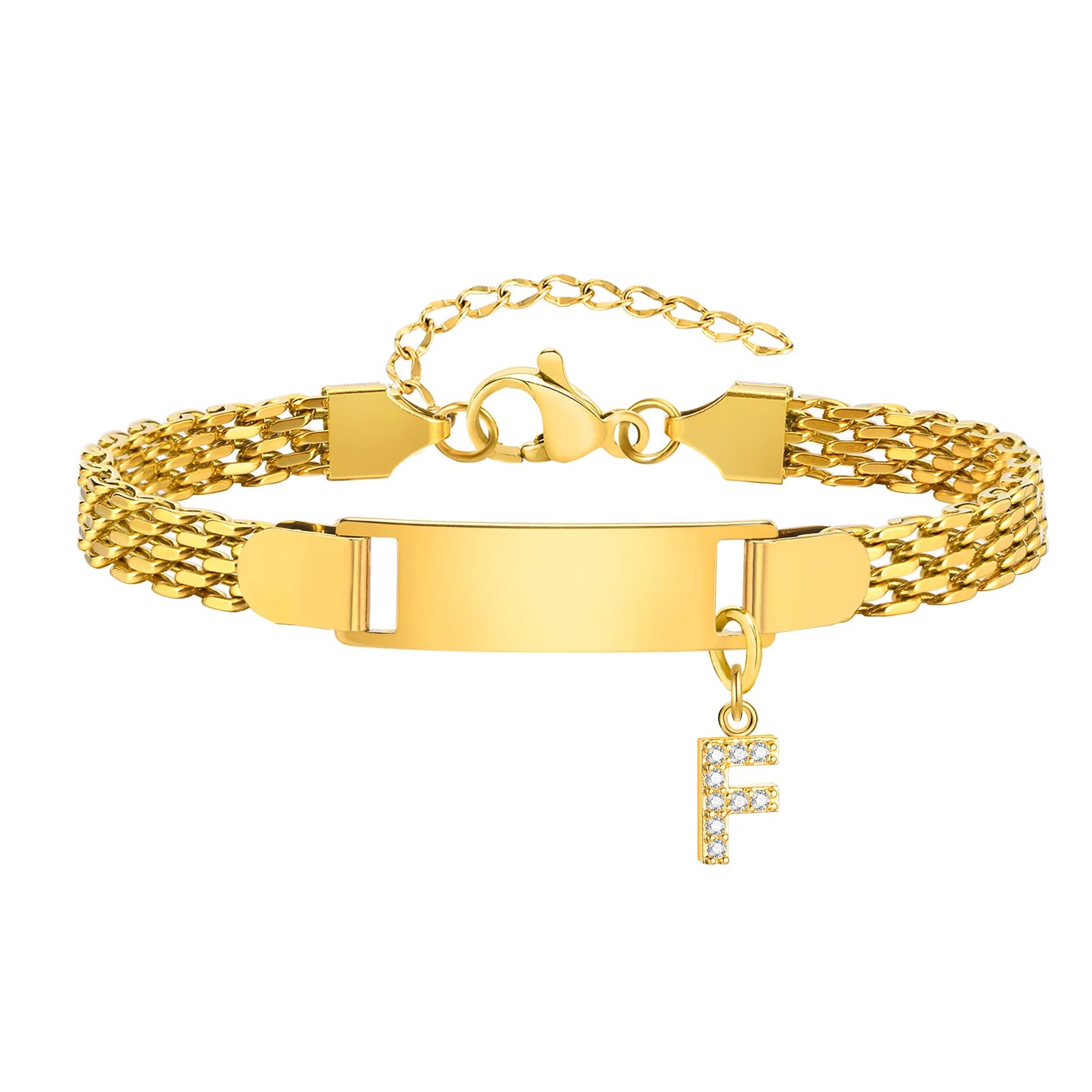 Free Custom Name Date Bracelet for Baby Women,Initial A-Z Letter Pendant Watch Strap Bracelets,Personalized Jewelry Gift