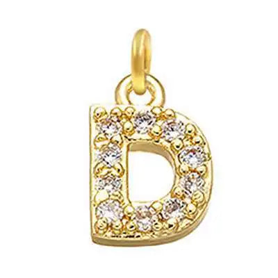 VIP Link A-Z  Intial Letter Charms for Necklace Bracelet DIY Making Accessories Alphabet Pendant