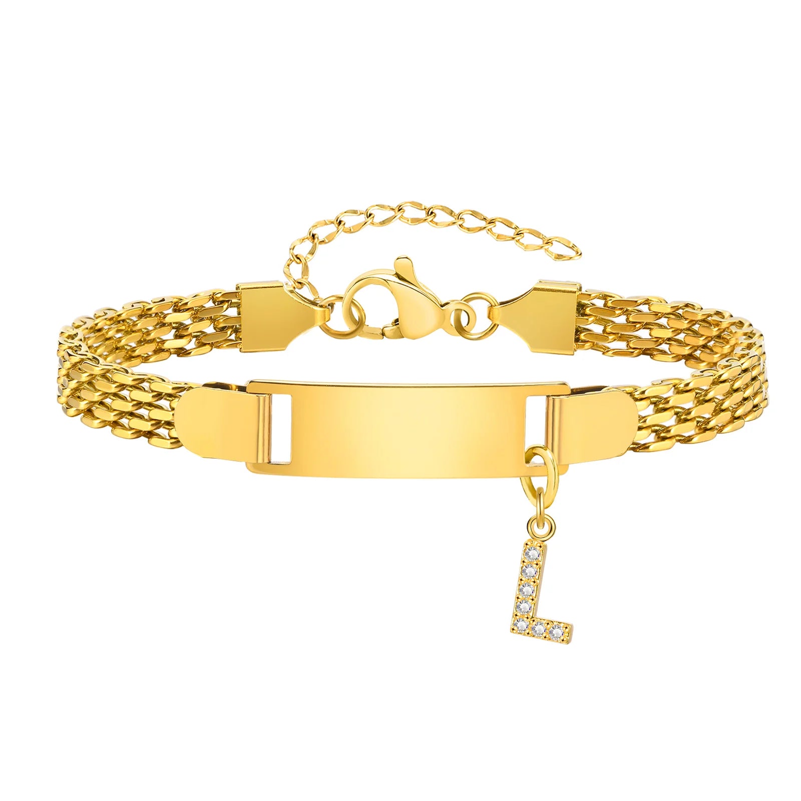 Free Custom Name Date Bracelet for Baby Women,Initial A-Z Letter Pendant Watch Strap Bracelets,Personalized Jewelry Gift