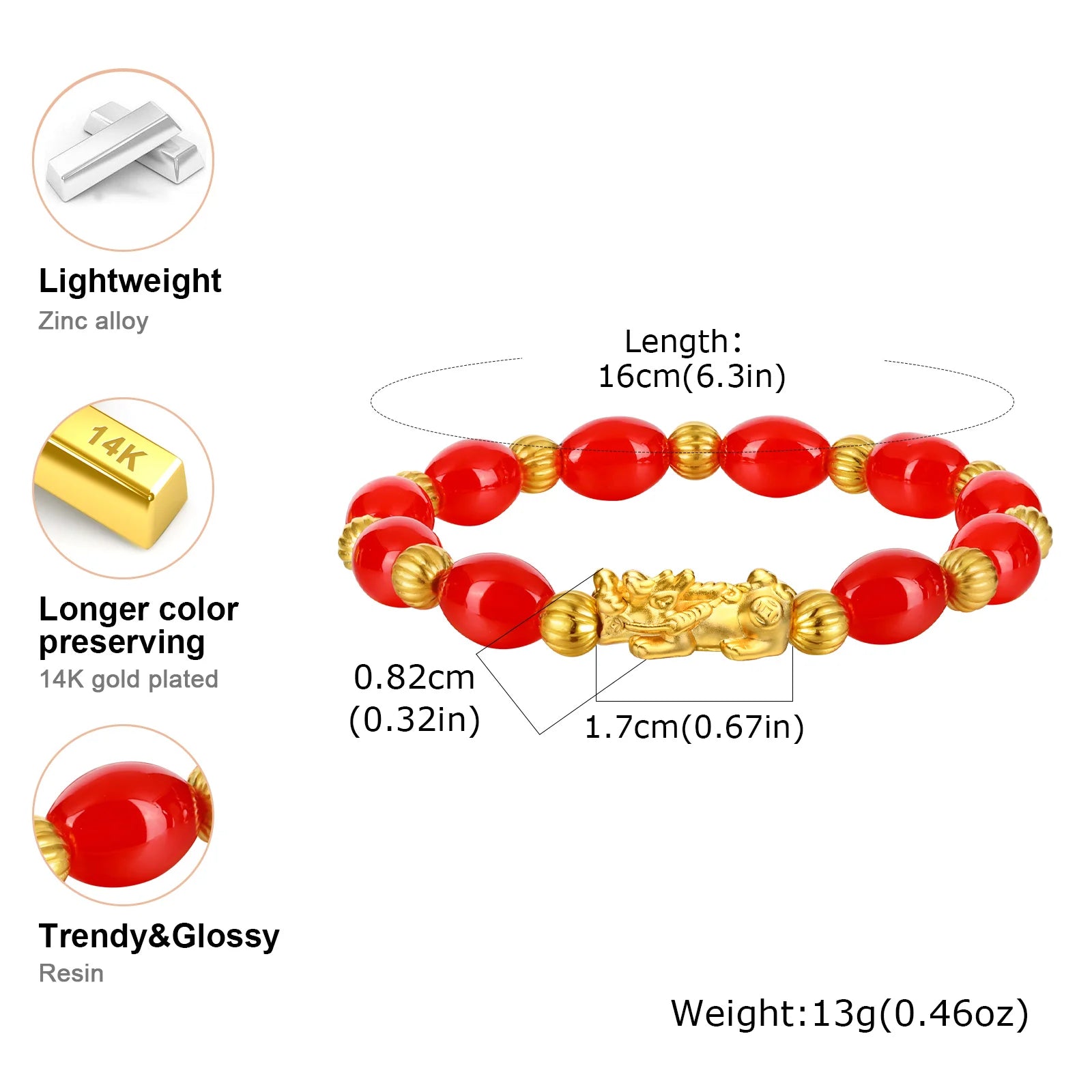 Pixiu Guardian Beads Bracelet for Women,Bring Luck Wealth Strand Bracelets,Wristband Lucky Wealthy Bangle Jewelry Gift Wholesale