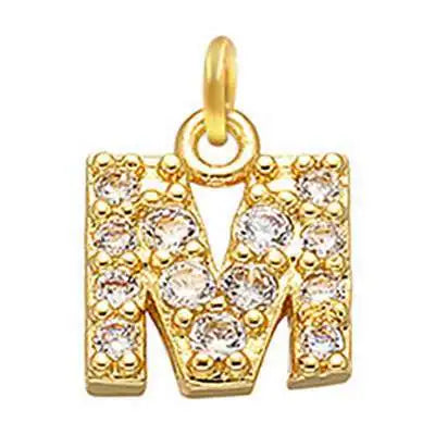 VIP Link A-Z  Intial Letter Charms for Necklace Bracelet DIY Making Accessories Alphabet Pendant
