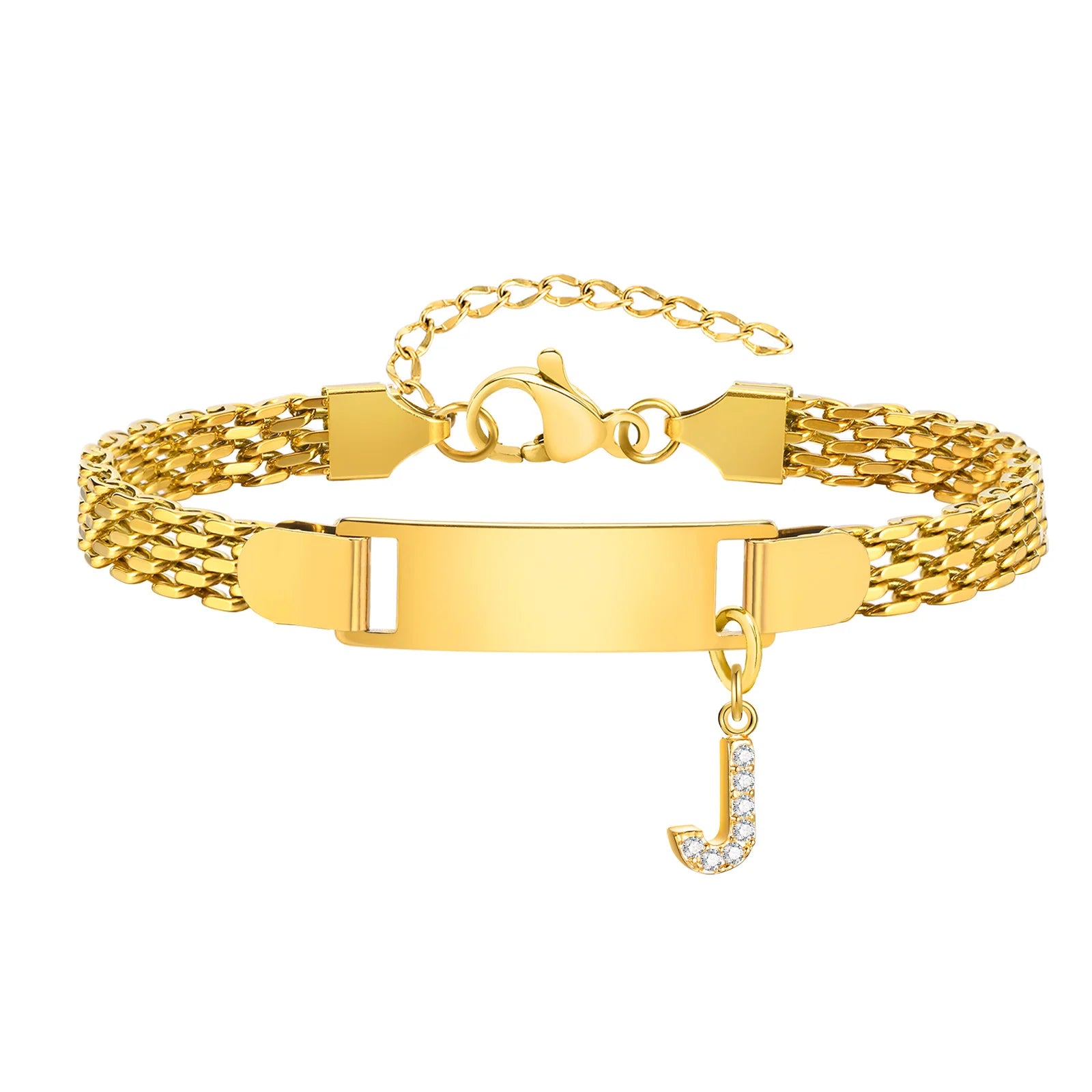 Free Custom Name Date Bracelet for Baby Women,Initial A-Z Letter Pendant Watch Strap Bracelets,Personalized Jewelry Gift