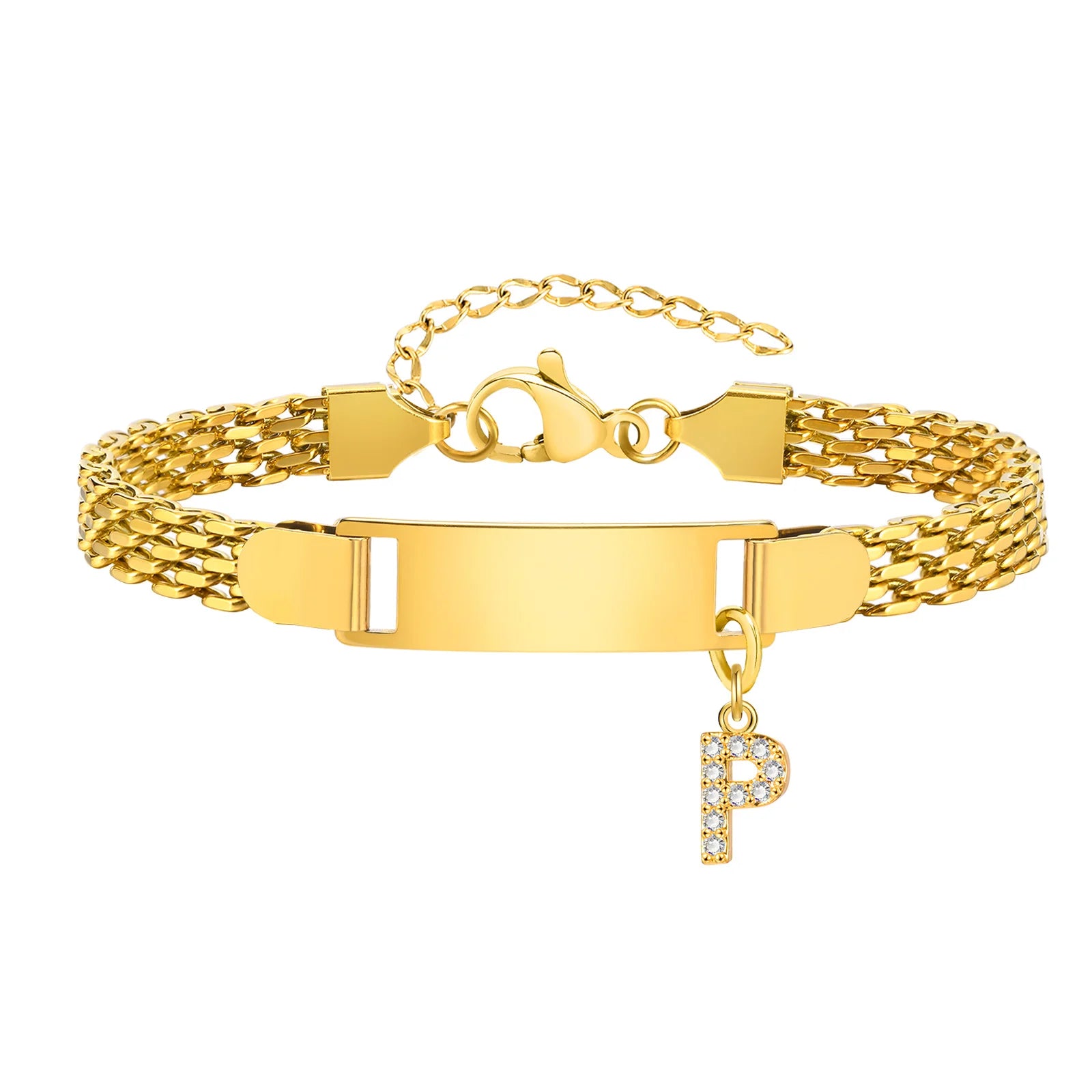 Free Custom Name Date Bracelet for Baby Women,Initial A-Z Letter Pendant Watch Strap Bracelets,Personalized Jewelry Gift