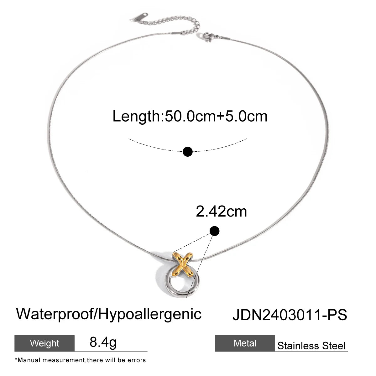 Uworld Minimalist 18k Color Blocked X-shaped Earring Women PVD Plated Stainless Steel Crossover Geometric Earring Jewelry