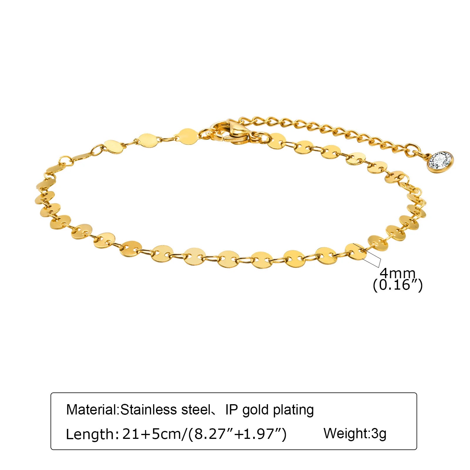 Stainless Steel Pearl Anklets Bracelet for Women, 18k Gold Plated  Foot Chain Adjustable Stackable Bracelets on Leg Jewelry