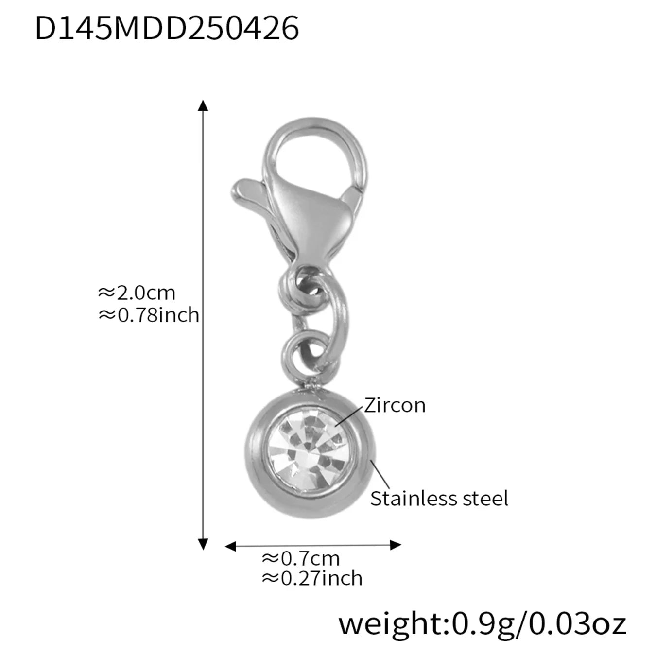 Nivora Delicate Zircon Square Number 8 Drop Pendant Stainless Steel Bracelets For Women Twisted Chain Bangle Wedding Jewelry