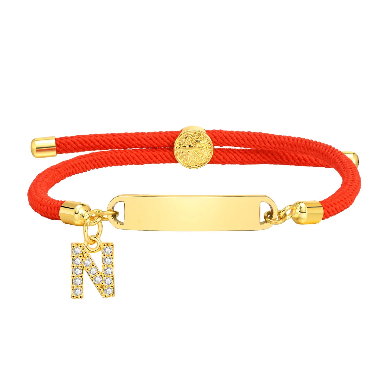 Free Custom Name Bracelet Initial A-Z Letter Pendant Personalized Engraved Name Bangles for Couple Anniversary Jewelry Gift