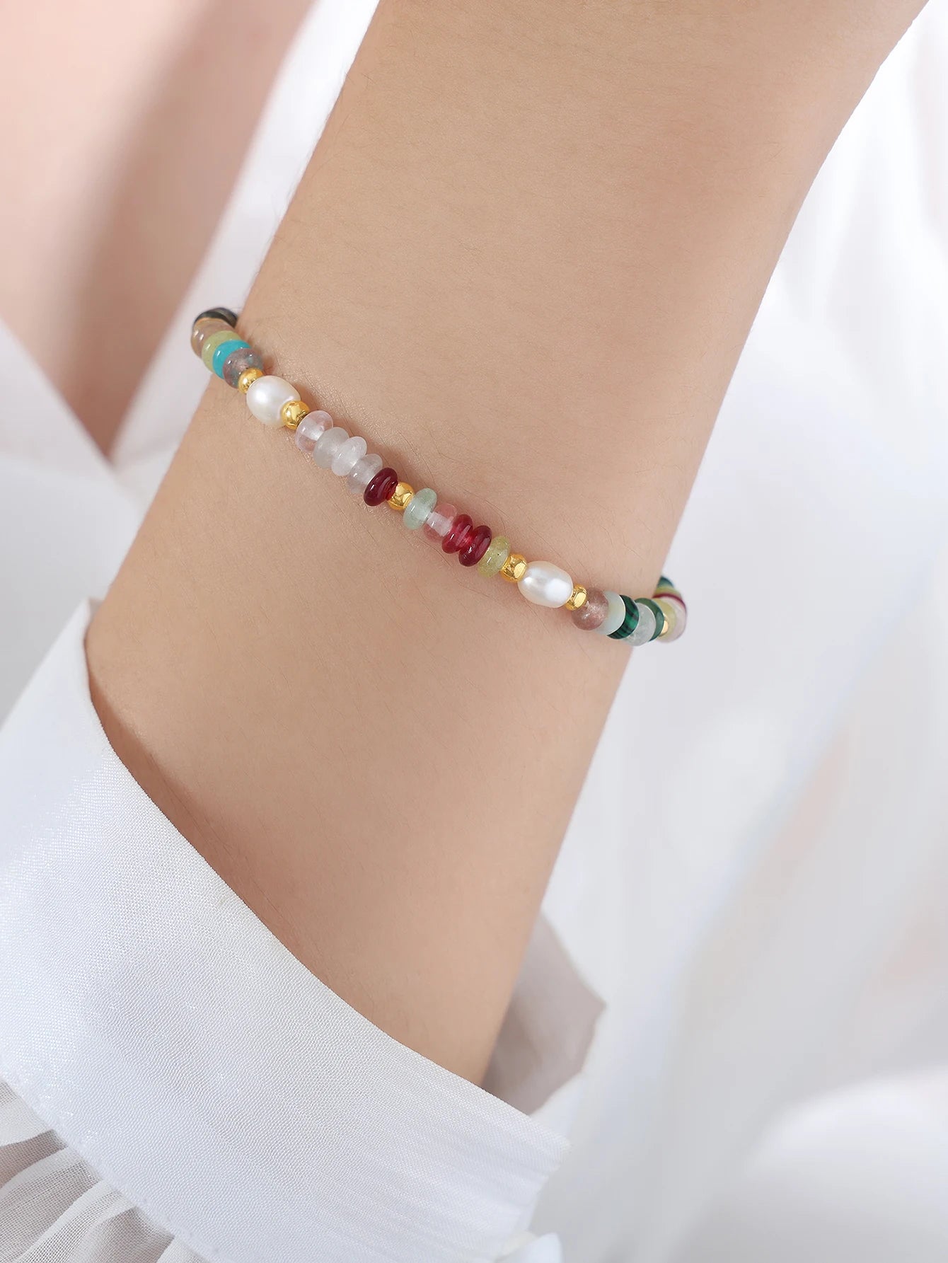 Nivora Irregular Freshwater Pearl Necklaces Bracelets For Women Stainless Steel Strand Beads Stone Choker Women Handmade Jewelry