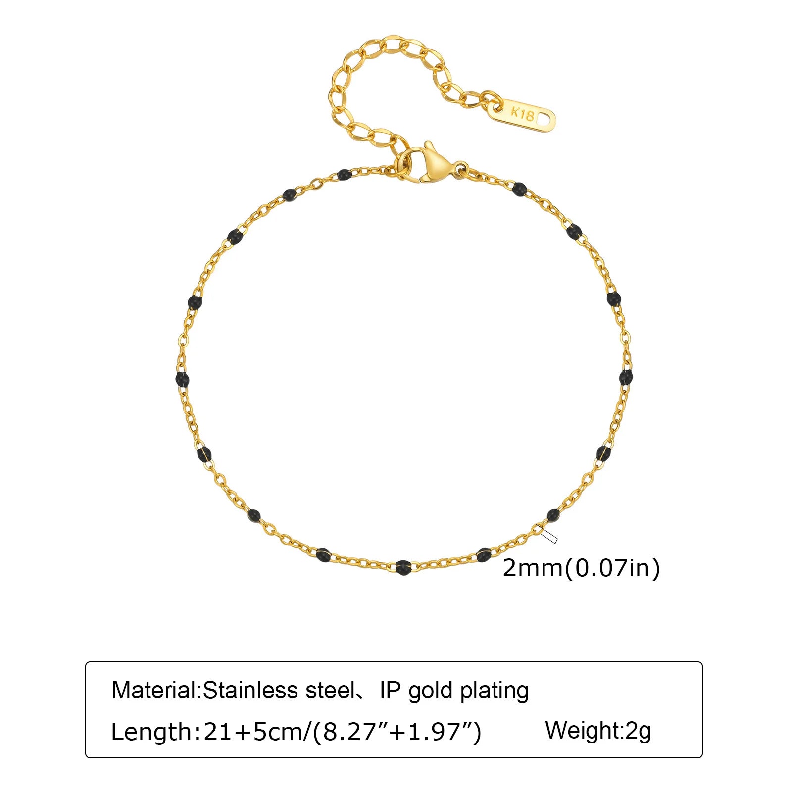 Stainless Steel Pearl Anklets Bracelet for Women, 18k Gold Plated  Foot Chain Adjustable Stackable Bracelets on Leg Jewelry