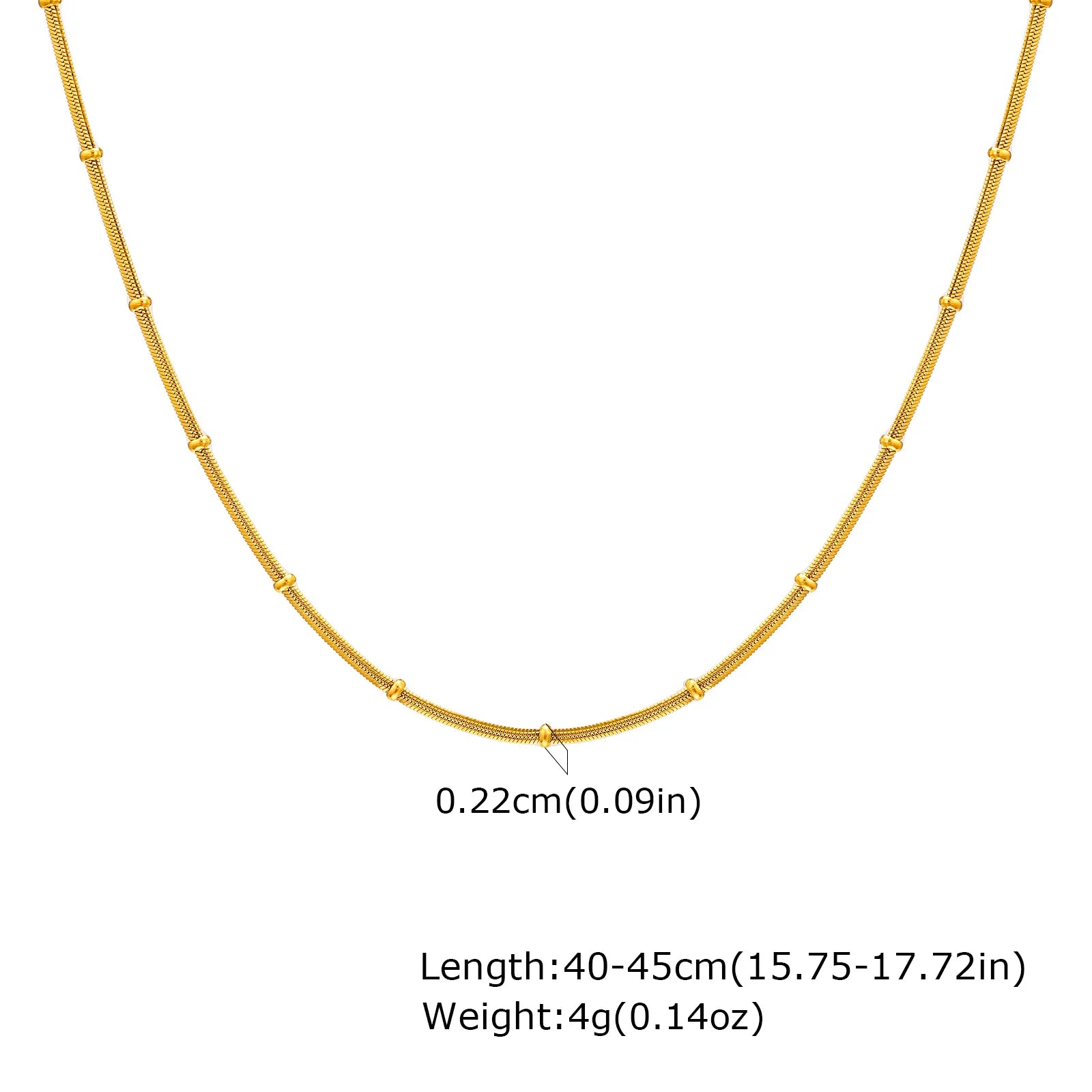 Stainless Steel Snake Ball Bead Chain Bracelet For Women, 18k Gold Plated Thin Link Layered Hand Wristband Christmas Gift