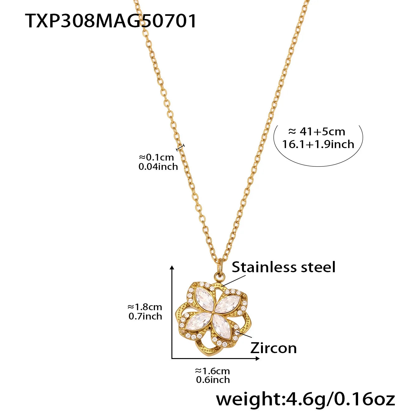 Nivora Vintage Rotatable Zircon Flower Stainless Steel Chain Necklaces Earrings Rings for Women Charm Wedding Banquet Jewelry