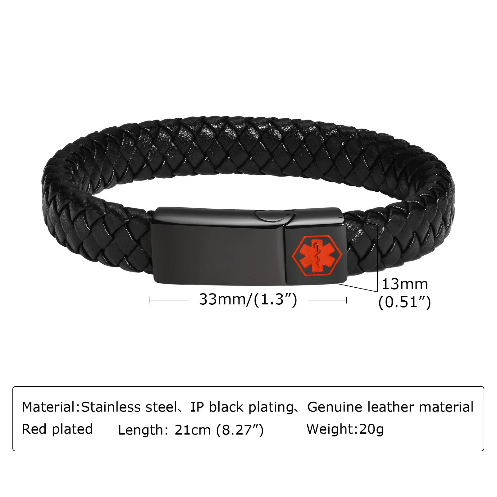 Medical Bracelets with Medical LOGO,Stainless Steel Jewelry Gifts