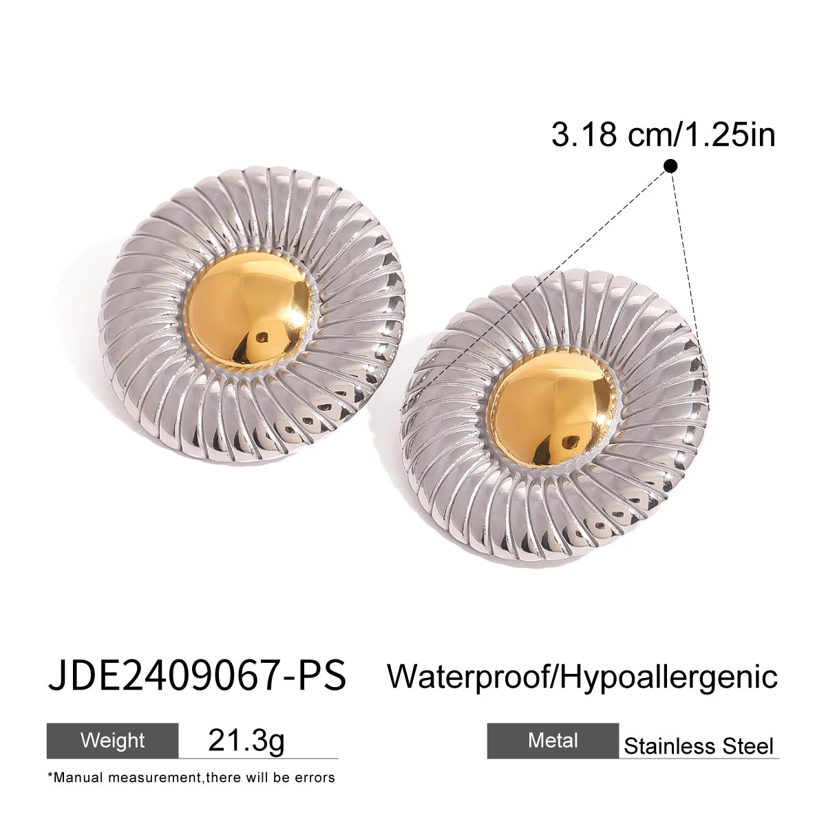 Uworld Tie A Knot Silver And Gold Color Mixed Earrings Two Tone Ear Studs Women's Accessories Gift for her