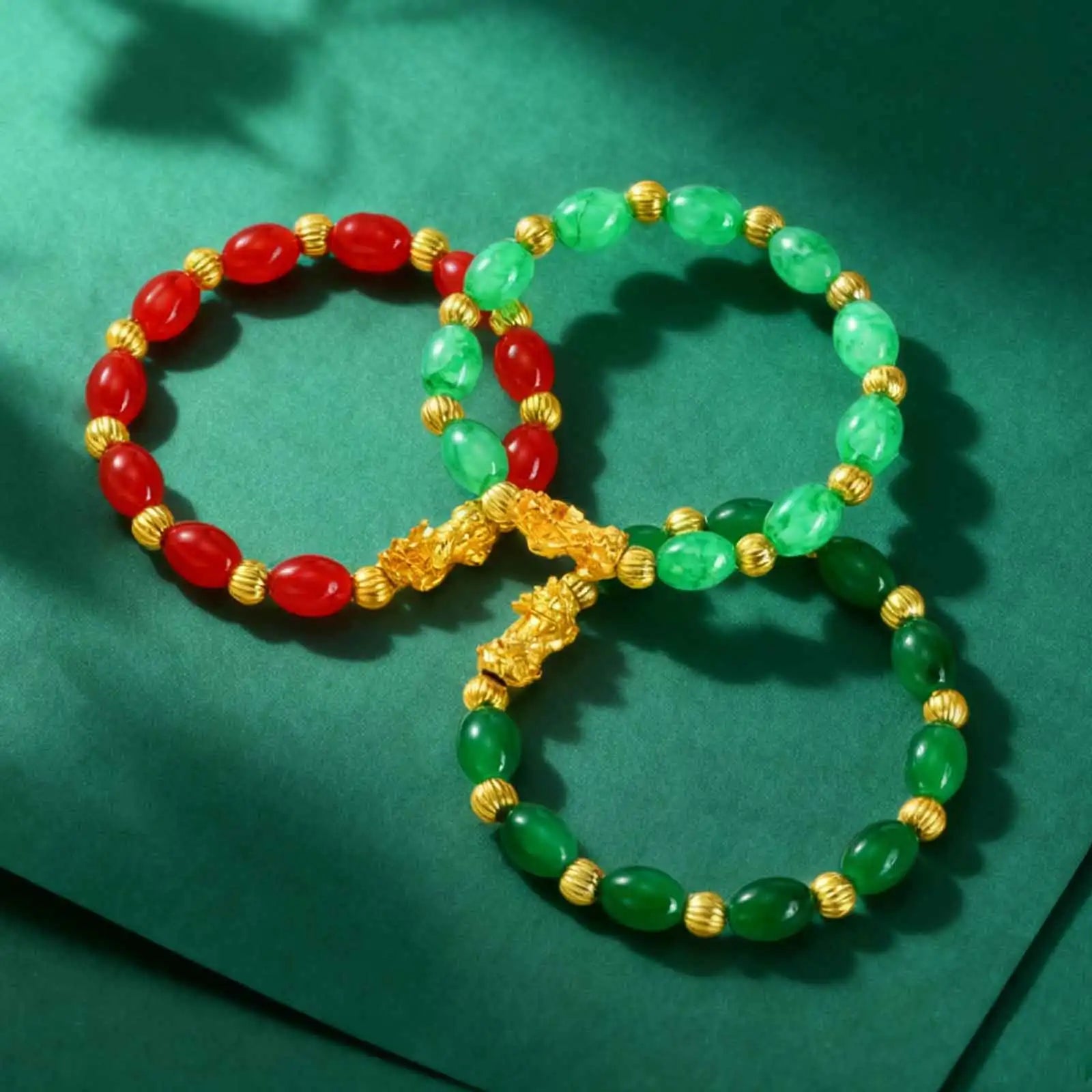 Pixiu Guardian Beads Bracelet for Women,Bring Luck Wealth Strand Bracelets,Wristband Lucky Wealthy Bangle Jewelry Gift Wholesale