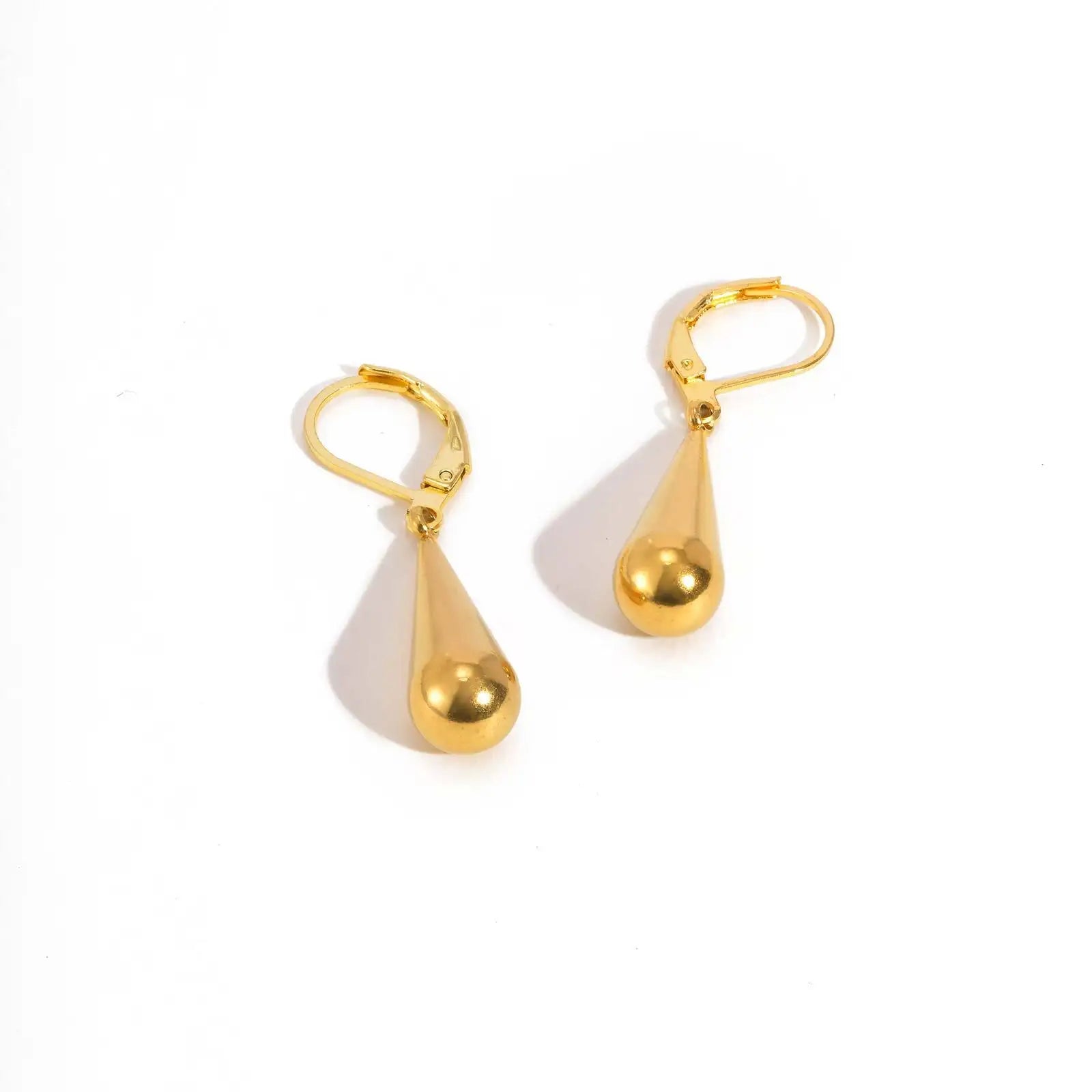 Teardrop Leverback Earrings for Women,  Waterdrop Tear Drop Dangle Earrings, Stainless Steel Jewelry Hypoallergenic