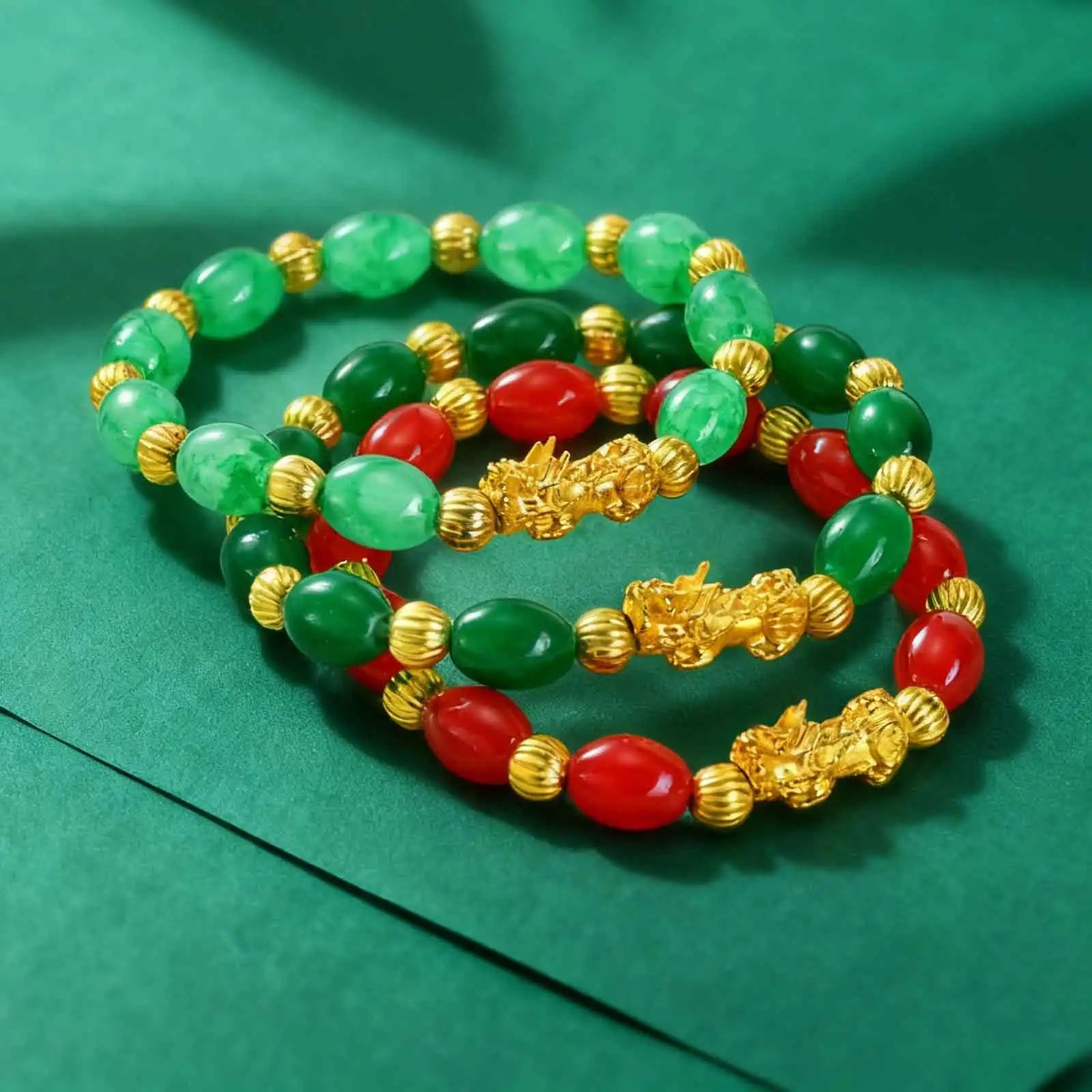 Pixiu Guardian Beads Bracelet for Women,Bring Luck Wealth Strand Bracelets,Wristband Lucky Wealthy Bangle Jewelry Gift Wholesale